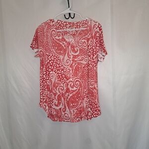 Paisley Red Women's Top